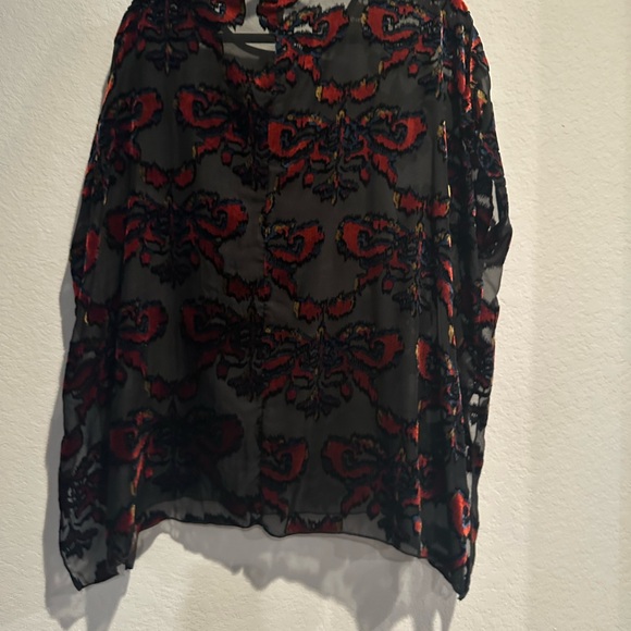 Tobi Burnout Velvet Embellished Tunic - Picture 2 of 2
